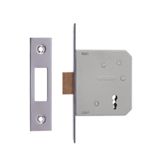 ERA 3 Lever Deadbolt Mortice Door Lock - Chrome Finish