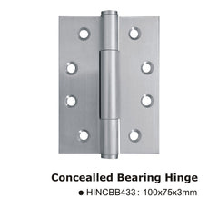 SS Concealed Bearing Hinge 101x75mm