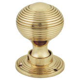 Beehive Reeded Mortice Door Knob -50mm