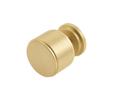 Belgrave Stepped Cupboard Knobs Satin Brass - Burlington Range