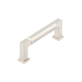 Burlington Westminster Round Cabinet Handles 96mm  Satin Nickel - Burlington Range