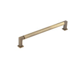 Burlington Westminster Round Cabinet Handles 224mm Antique Brass - Burlington Range