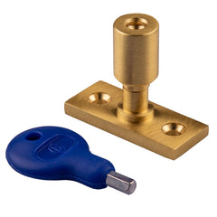 Locking Casement Stay Pin Satin Brass