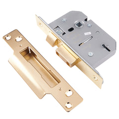 ERA Viscount 5 Lever Mortice Sashlock - Brass Effect