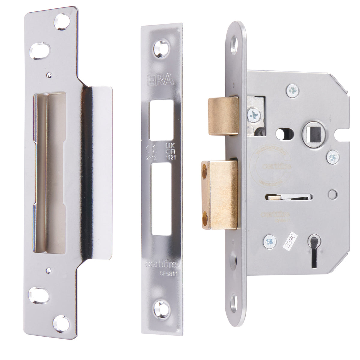 ERA Viscount 5 Lever Mortice Sashlock - Chrome Finish