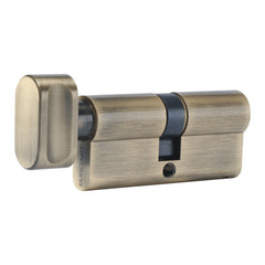 High Security 6 Pin - Thumbturn Brass Euro Cylinder - 80mm