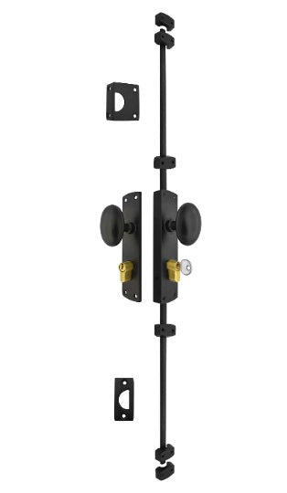 Oval Knob Locking Espagnolette Bolt or Cremone Bolt-Upto 8.5'