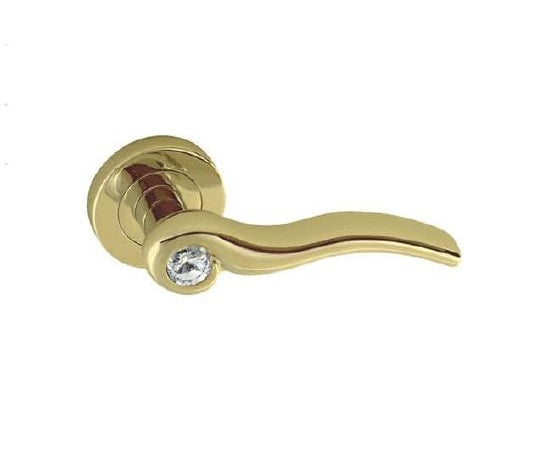 Lever on Rose with Diamond with wave style - Designer Range