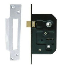 Bathroom Mortice Lock In Nickel Plated Finish & Dimensions 75mm x 22mm x 125mm