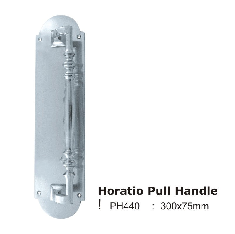 Horatio Solid Brass Pull Handle - 300mm x 75mm