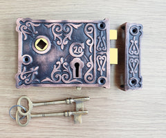 Ornate Rim Lock