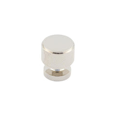 Piccadilly Knurled Cupboard Knobs   Polished Nickel - Burlington Range