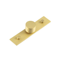 Sturt Cupboard Knobs 30mm Plain  Satin Brass - Hoxton Kits