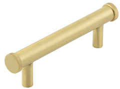 Hoxton Thaxted Cabinet Handles 96mm Ctrs  Satin Brass - Hoxton Range