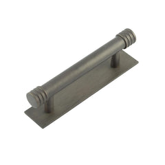 Hoxton Sturt Cabinet Handles 96mm Ctrs Plain Backplate Dark Bronze - Hoxton Kits