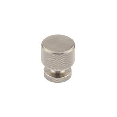 Piccadilly Knurled Cupboard Knobs  Satin Nickel - Burlington Range
