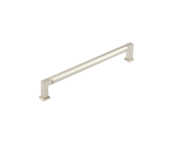Burlington Westminster Round Cabinet Handles 224mm  Satin Nickel - Burlington Range