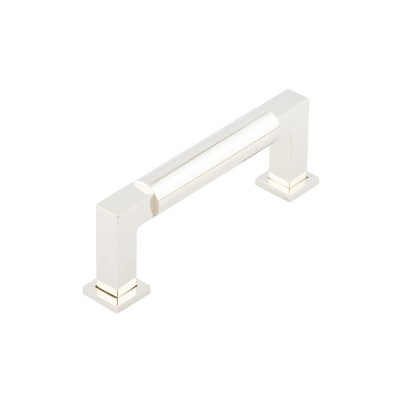Burlington Westminster Round Cabinet Handles 96mm   Polished Nickel - Burlington Range
