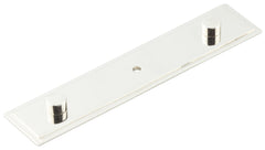 Rushton Backplate for Cupboard Knobs 140x30mm   Polished Nickel - Hoxton Range