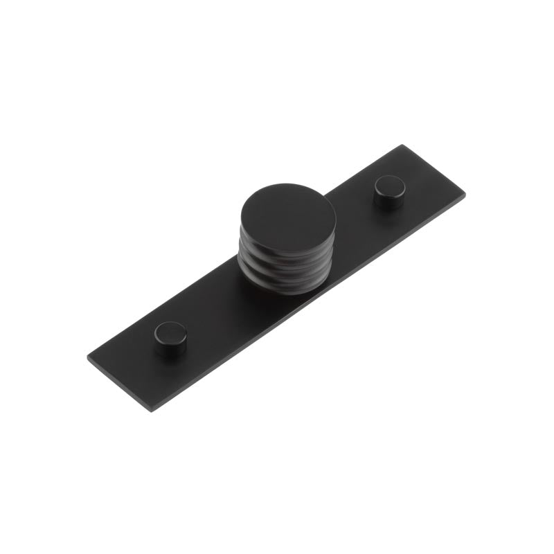 Sturt Cupboard Knobs 30mm Plain Matt  Black - Hoxton Kits