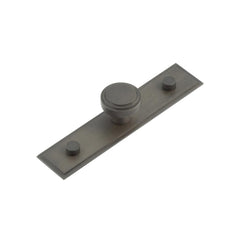 Cropley Cupboard Knobs 30mm Stepped Backplate Dark Bronze - Hoxton Kits