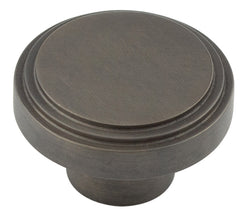 Cropley Cupboard Knobs 40mm Dark Bronze - Hoxton Range