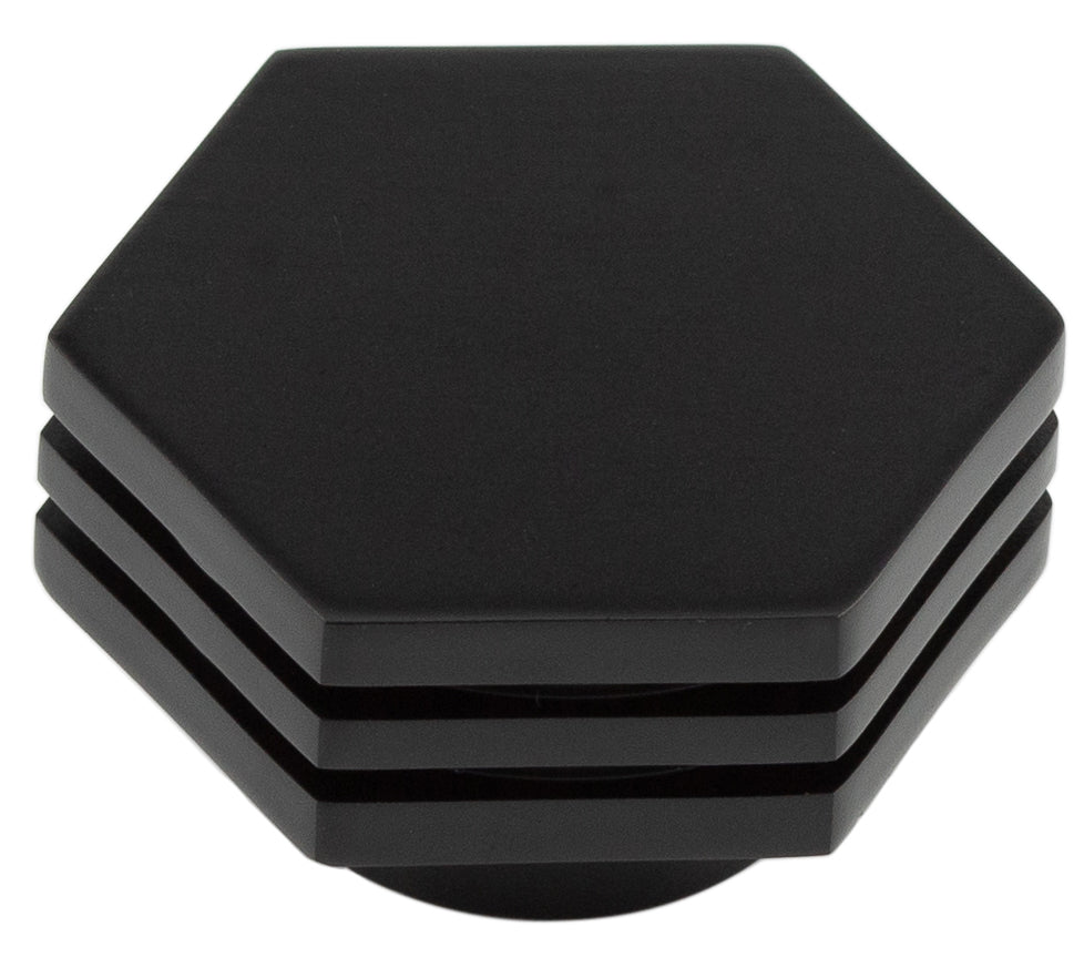 Nile Cupboard Knobs 40mm  Black - Hoxton Range