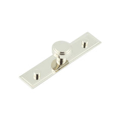 Cropley Cupboard Knobs 30mm Stepped Backplate   Polished Nickel - Hoxton Kits