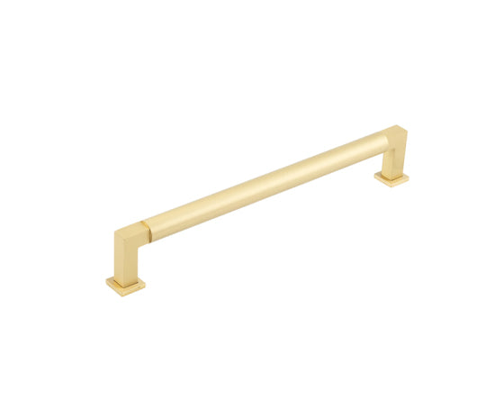 Burlington Westminster Round Cabinet Handles 224mm  Satin Brass - Burlington Range