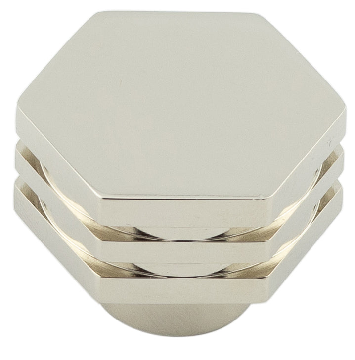 Nile Cupboard Knobs 30mm   Polished Nickel - Hoxton Range