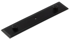 Rushton Backplate for Cupboard Knobs 140x30mm  Black - Hoxton Range