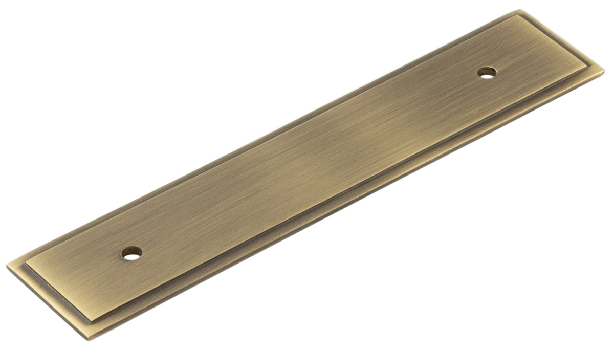 Hoxton Rushton Backplate for Cabinet Handles 140x30mm Antique Brass - Hoxton Range