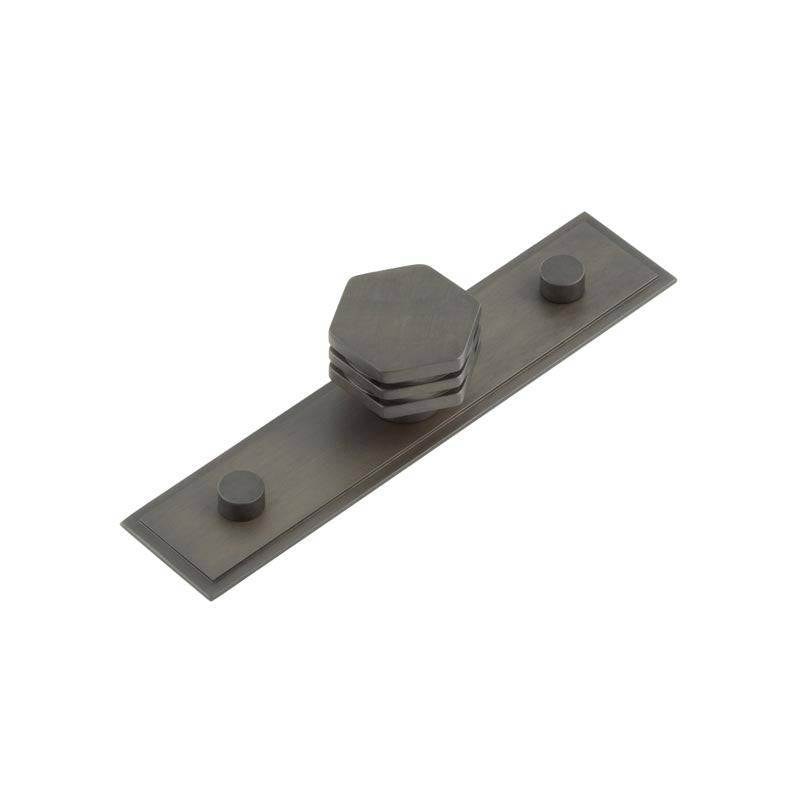 Nile Cupboard Knobs 30mm Stepped Dark Bronze - Hoxton Kits