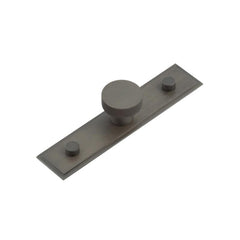 Wenlock Cupboard Knobs 30mm Stepped Backplate  Dark Bronze - Hoxton Kits