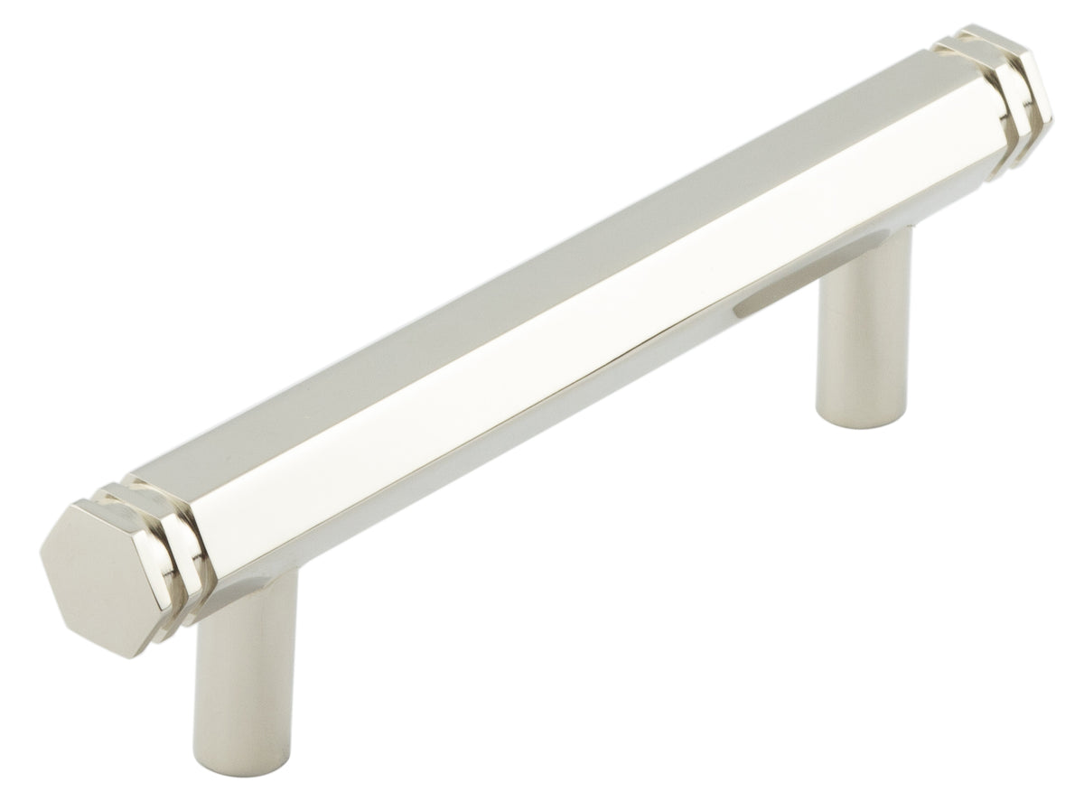 Hoxton Nile Cabinet Handles 96mm Ctrs   Polished Nickel - Hoxton Range