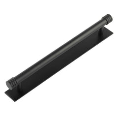 Hoxton Sturt Cabinet Handles 224mm Ctrs Plain Backplate Matt  Black - Hoxton Kits