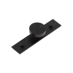 Murray Cupboard Knobs 40mm Plain Backplate  Black - Hoxton Kits
