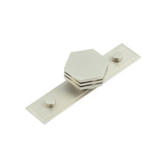 Nile Cupboard Knobs 40mm Stepped  Satin Nickel - Hoxton Kits