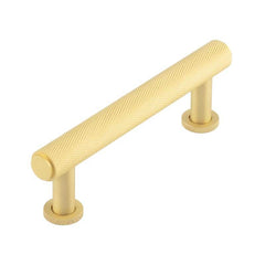 Burlington Piccadilly Knurled Cabinet Handles 96mm  Satin Brass - Burlington Range