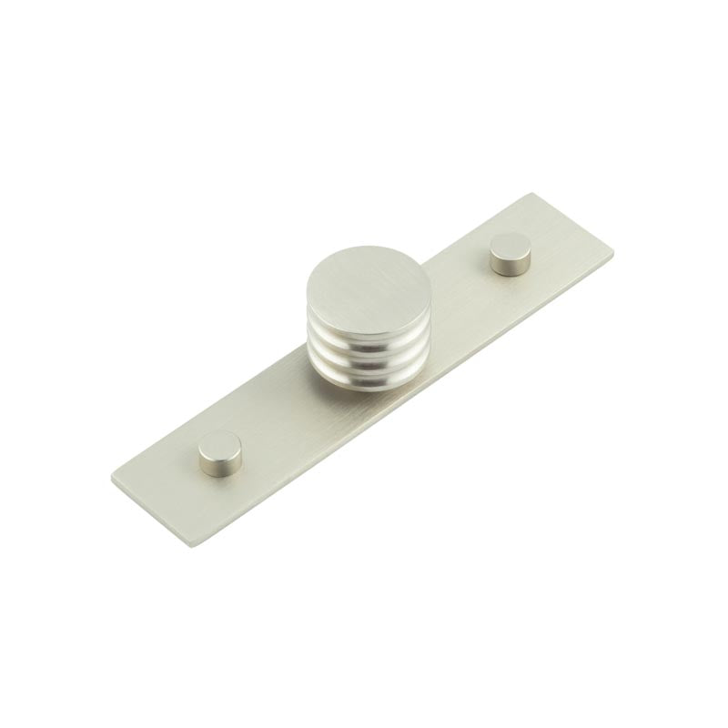Sturt Cupboard Knobs 30mm Plain  Satin Nickel - Hoxton Kits