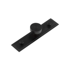 Murray Cupboard Knobs 30mm Stepped Backplate  Black - Hoxton Kits