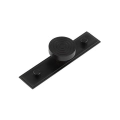 Murray Cupboard Knobs 40mm Stepped Backplate  Black - Hoxton Kits