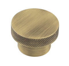 Wenlock Cupboard Knobs 40mm Antique Brass - Hoxton Range