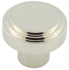 Cropley Cupboard Knobs 30mm   Polished Nickel - Hoxton Range