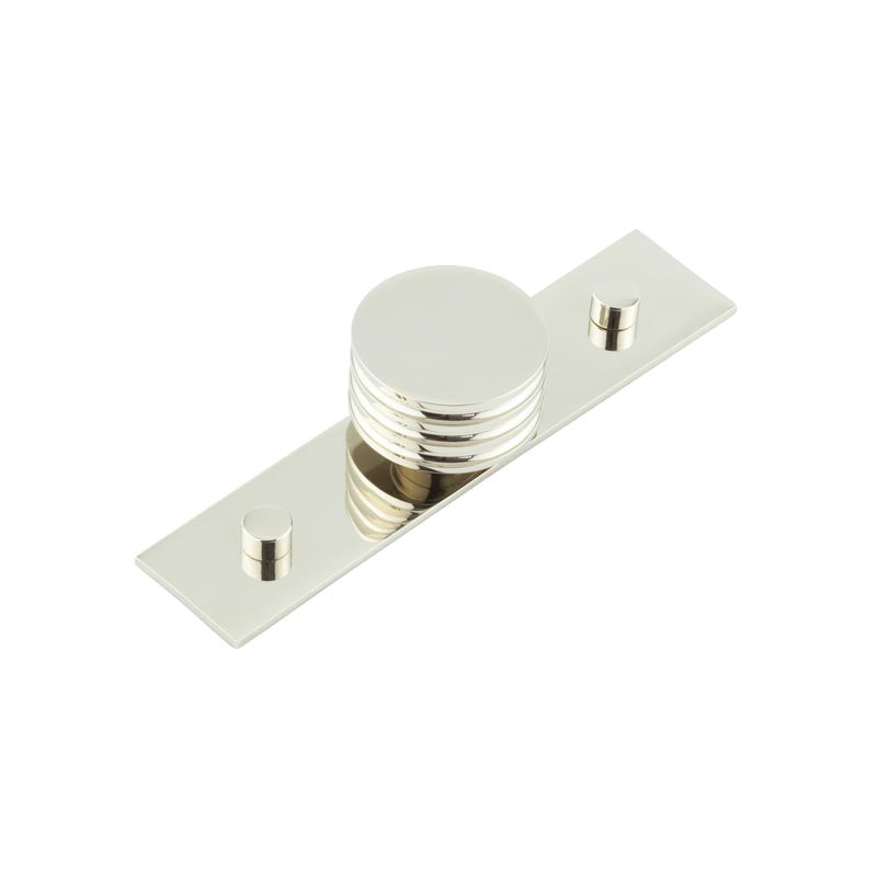 Sturt Cupboard Knobs 40mm Plain   Polished Nickel - Hoxton Kits