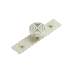 Murray Cupboard Knobs 40mm Plain Backplate  Satin Nickel - Hoxton Kits
