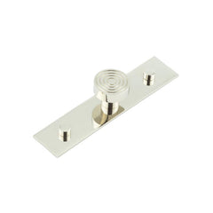 Murray Cupboard Knobs 30mm Plain Backplate   Polished Nickel - Hoxton Kits