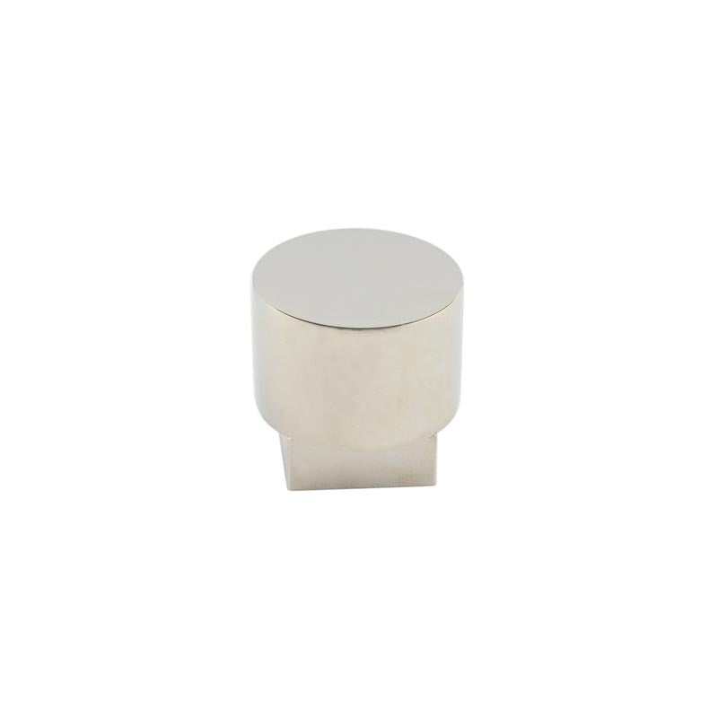 Westminster Round Cupboard Knobs   Polished Nickel - Burlington Range