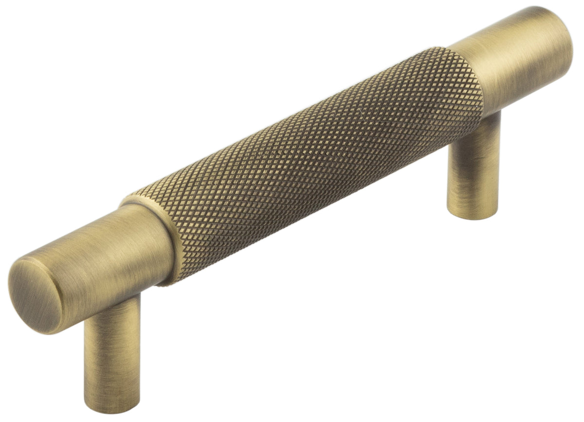 Hoxton Taplow Cabinet Handles 96mm Ctrs Antique Brass - Hoxton Range