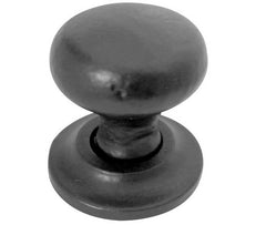 Round Cupboard Knob 38mm  Black Black Antique